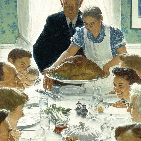 Norman Rockwell's painting "Freedom from Want"